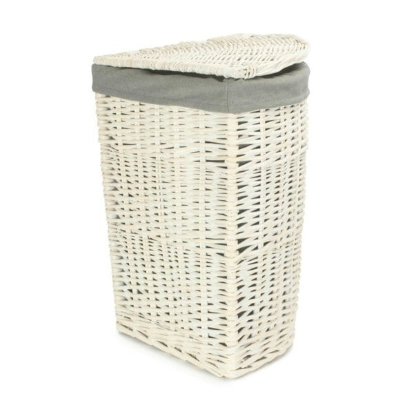 Corner Laundry Wicker Basket