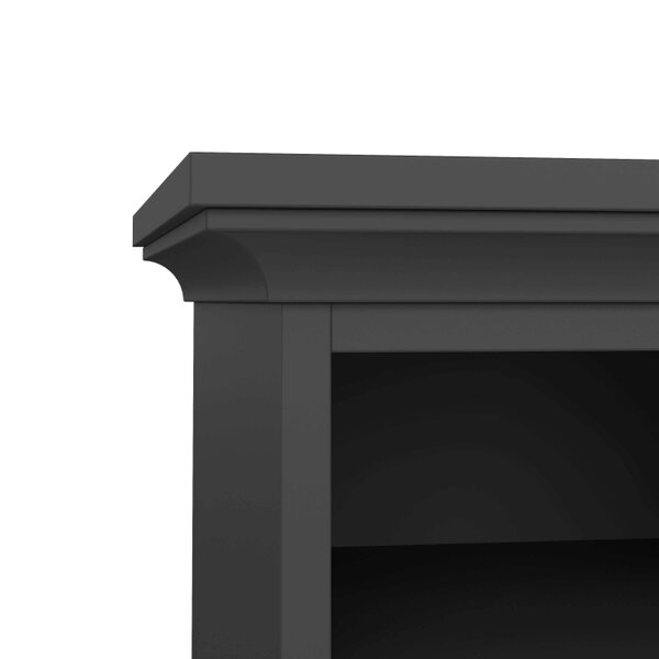 Wyld Haus Osaka Farmhouse Dark Grey Wooden Bedside Table 2 Drawers