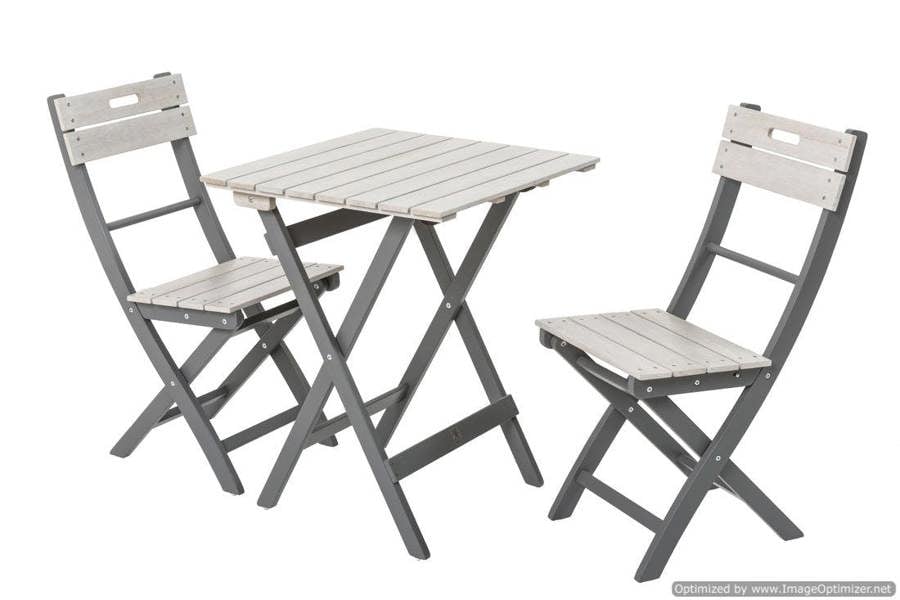 Florenity Grigio Foldable Bistro Set