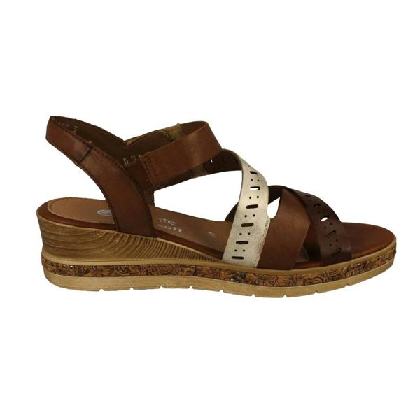 Remonte Ladies Remonte Smart Casual Sandals With A 5cm Wedge Heel D3064