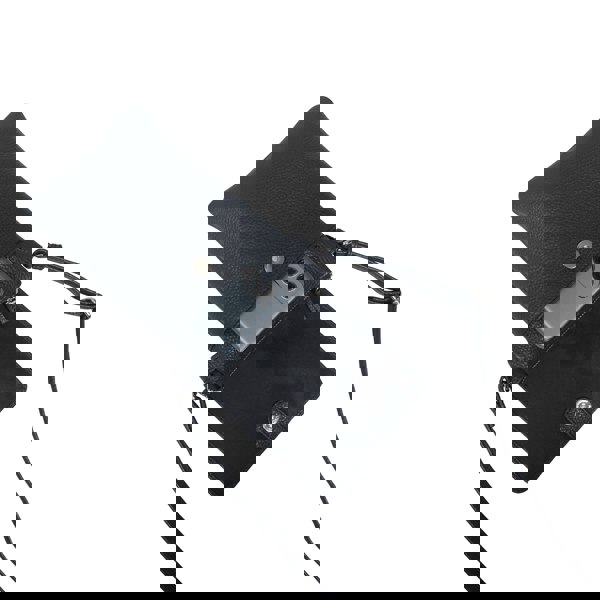 Assots London 'MARIA' Navy Pebble Grain Real Leather Crossbody Phone Bag