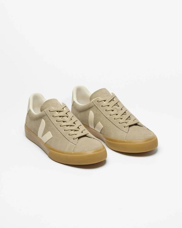 VEJA Campo Suede Womens Trainers - Taupe Pierre Natural