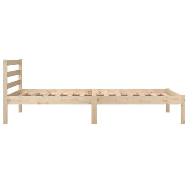 Berkfield Bed Frame Solid Wood Pine 90x190 cm Single