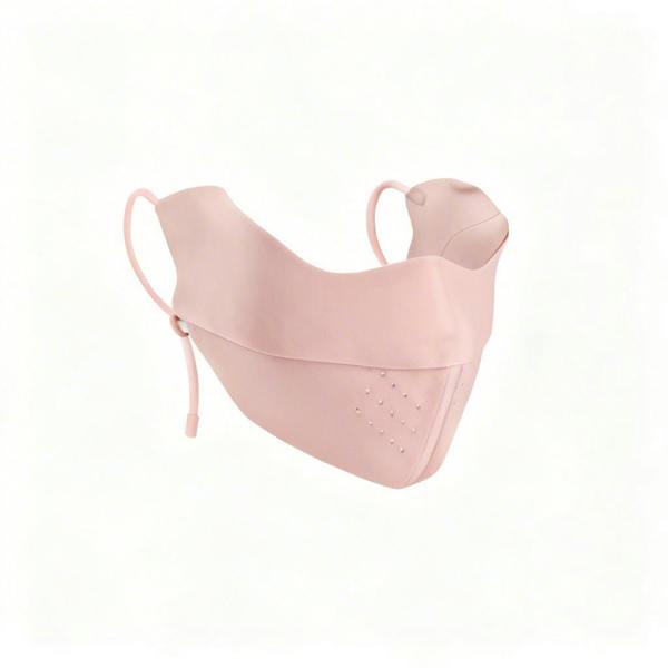 Anniou Silk Cooling UV Protection Face Mask - light pink