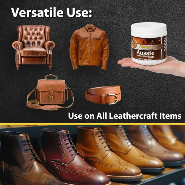 Fiebing's Aussie Leather Conditioner - Heavy Duty Weather Protection 14oz