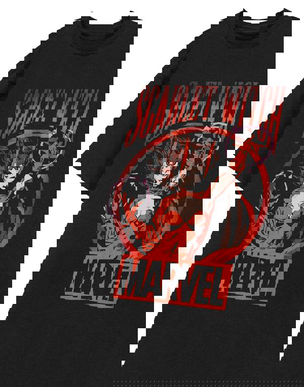 Marvel Womens Black Scarlet Witch Short Sleeved T-Shirt