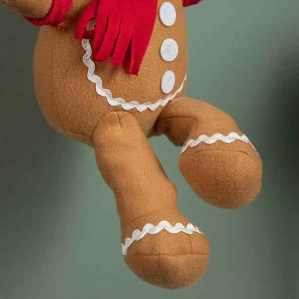 Samuel Alexander 57cm Battery Operated Musical Parachuting Gingerbread Man with Leg Kicking Motion