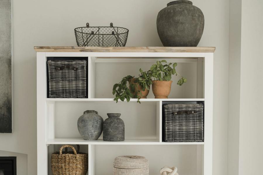 Statement Furniture Florence Room Divider Shelving Storage with Drawer, Fully Assembled