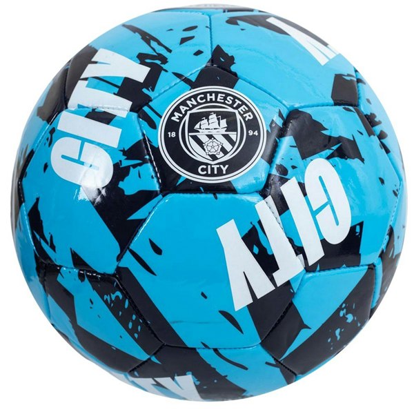 Manchester City FC Graffiti Football - Sky Blue/Black/White