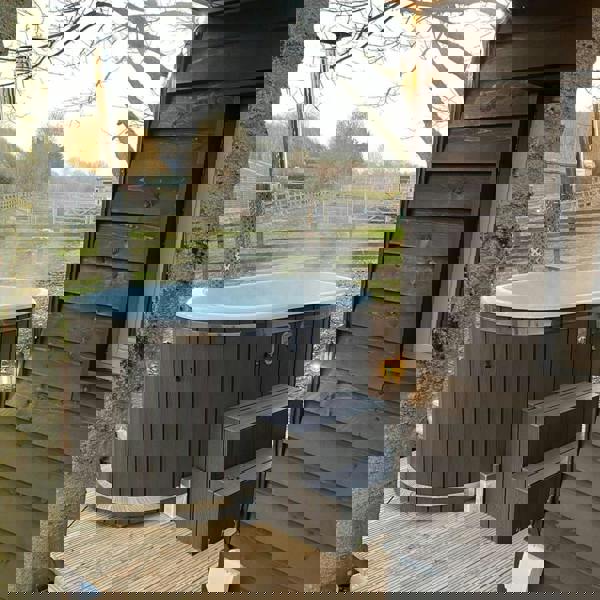 Wood Fired Ofuro Style Hot Tub | Fibreglass Liner | for couples.