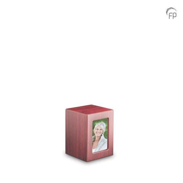 Memorials Direct MDF Photo Urn (Dark Wood)