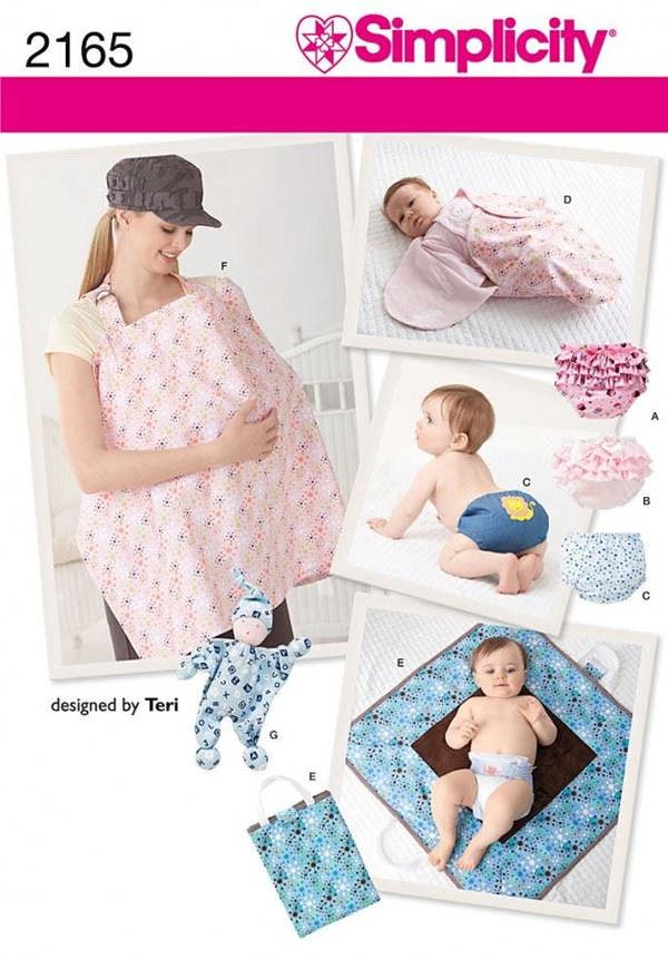 Simplicity Sewing Pattern 2165, Accessories, Toys for Baby - Easy
