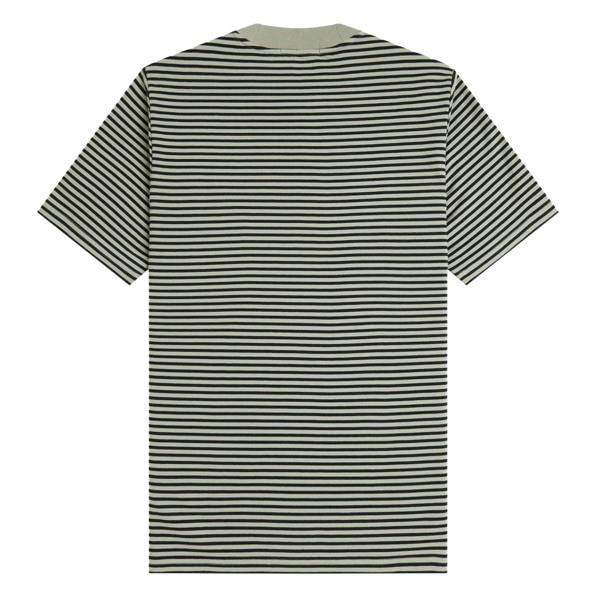 Fred Perry Fine Stripe Heavyweight T-Shirt Seagrass