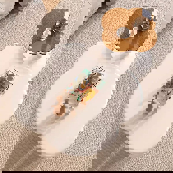 Persis Coffee Table Set, Cream & Tan-Rit Concept-Rit Concept