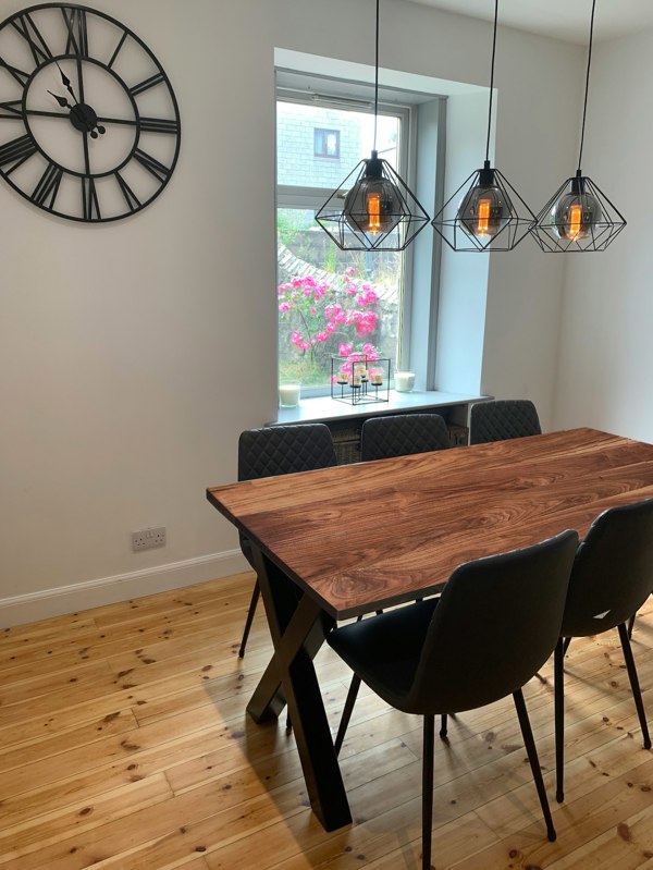 The Bespoke Carpentry Co Premium Solid Walnut Table and Benches