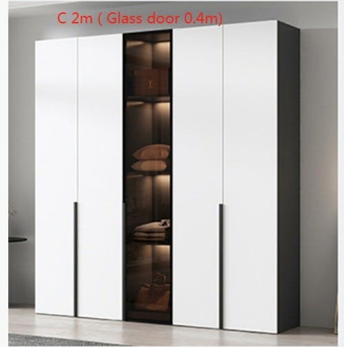 KA9372 Wardrobe, Different Sizes Available-Weilai Concept-Option C 2m-Weilai Concept