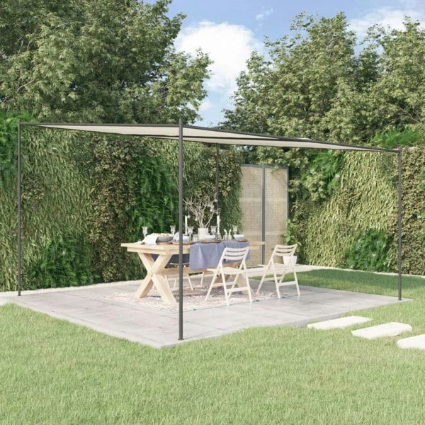 Berkfield Gazebo White 4x4 m 180 g/m�__ Fabric and Steel