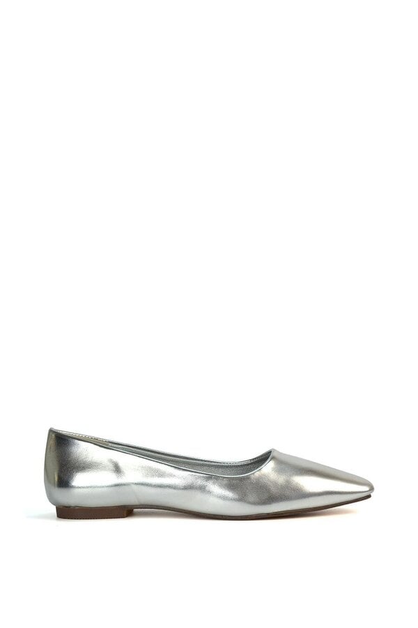 XY LONDON Square Toe Slip On Flat Heel Ballerina Pumps