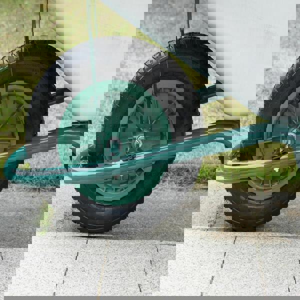 Gr8 Garden Heavy Duty Wheelbarrow 85L Litre Galvanised Steel Outdoor Wheel Barrow Pneumatic