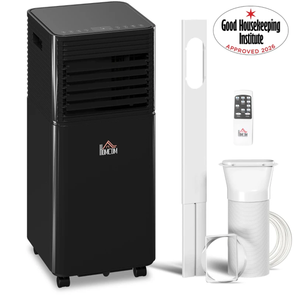 HOMCOM Portable Air Conditioner 4 Modes LED Display Timer Home Office