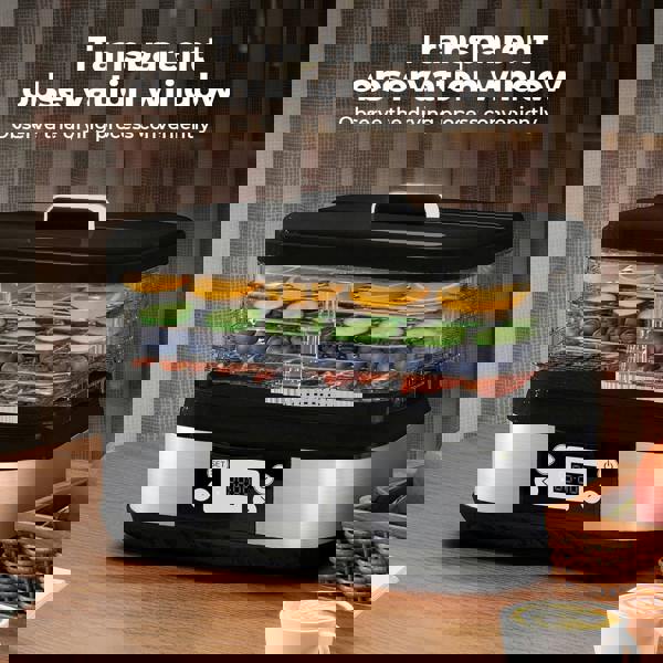 Spector Food Dehydrator 5 Tier Fruit Dryer Meat Drying Machine 450W 35-70°C Temp