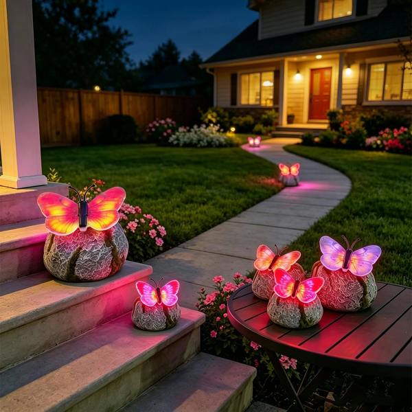 Leaper Simulation Butterfly Decorative Light for Lawn
