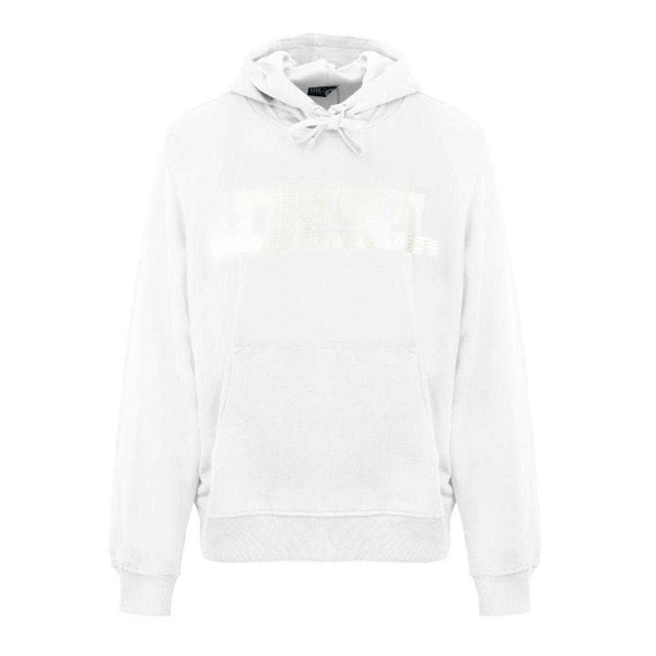 Diesel Mens Monotone Logo Hoodie - Bright White