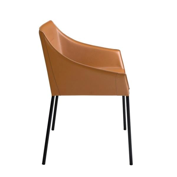 Angel Cerdá Brown leatherette chair 4144
