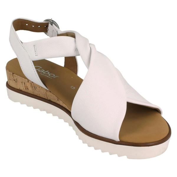 Gabor Ladies Gabor Wedge Open Toe Sandals With Buckle Fastening 62.751