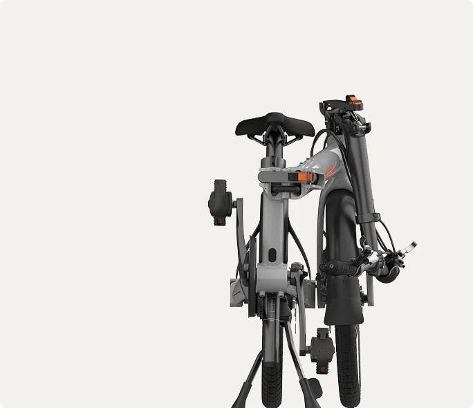 UTO Pro 20 Folding Bike 20" Wheel, 7 Speed - Grey