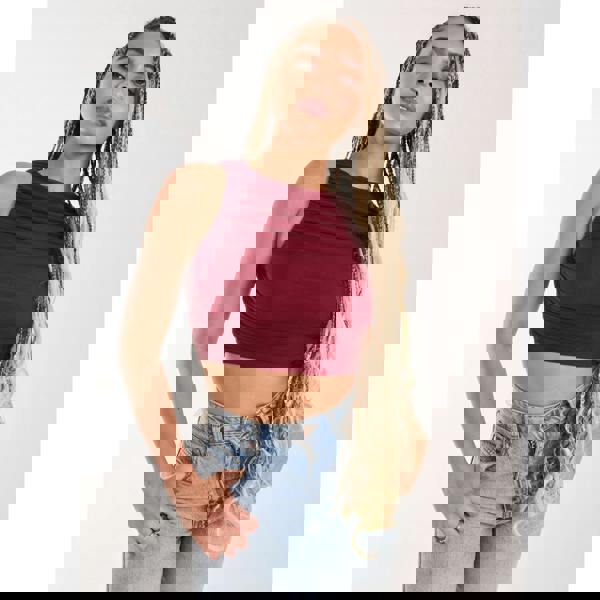 Pink Vanilla Racer Top Plain