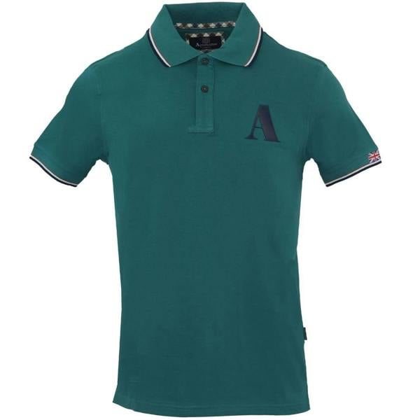 Aquascutum A Logo Green Polo Shirt - Nova Clothing