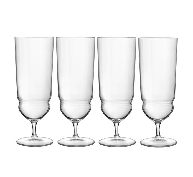 Luigi Bormioli Backdoor '20s Tequila Sunrise Glasses, 420ml x 4