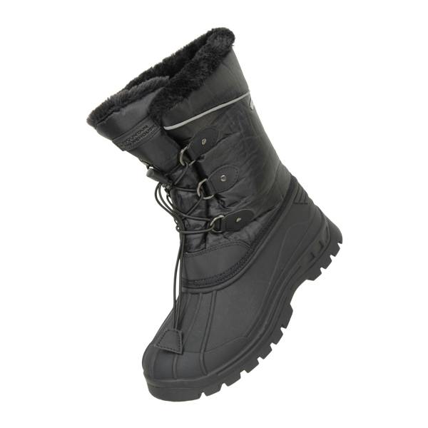 Mountain Warehouse Childrens/Kids Whistler Adaptive Snow Boots - Black - 