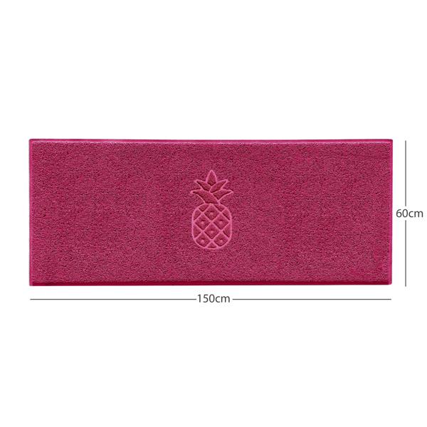 Nicoman Embossed Pineapple Grey Spaghetti Door Mat