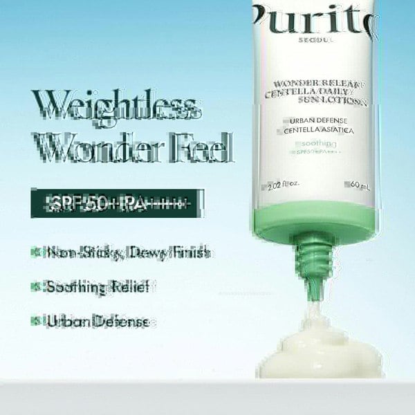 PURITO SEOUL Wonder Releaf Centella Daily Sun Lotion SPF50+ PA++++ 60ml