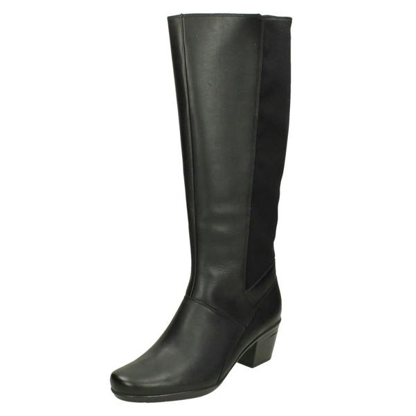 Clarks Ladies Clarks Heeled Knee High Boots Emslie Emma