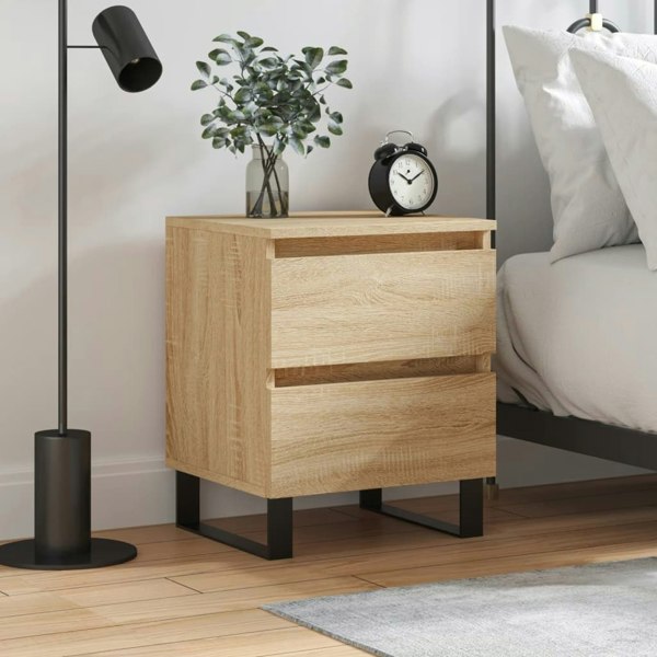 Berkfield Bedside Cabinet Sonoma Oak 40x35x50 cm Engineered Wood