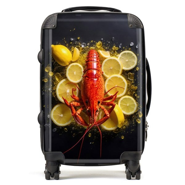 Warren Reed Lobster On Lemons Suitcase