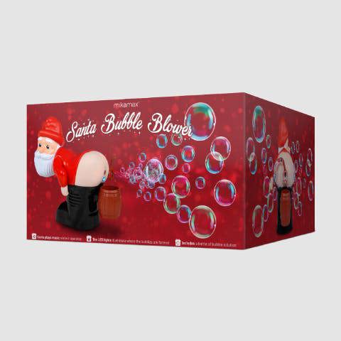 Santa Bubble Blower Decoration. Festive Fun with Floating Bubbles