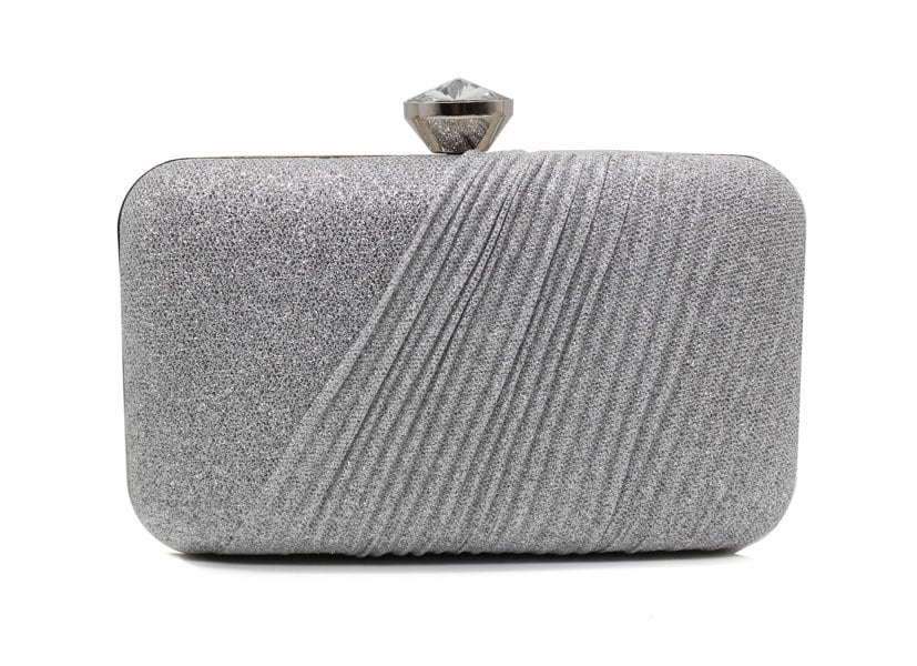Kitise Luxury Pleated Style Clutch Evening Bag