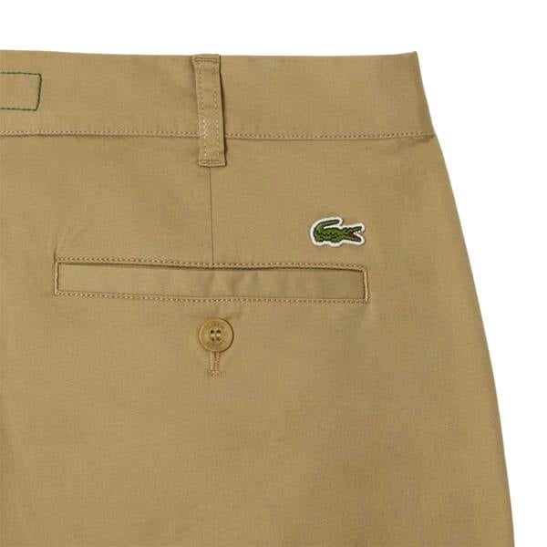 Lacoste Mens Stretch Slim Chinos - Beige - 