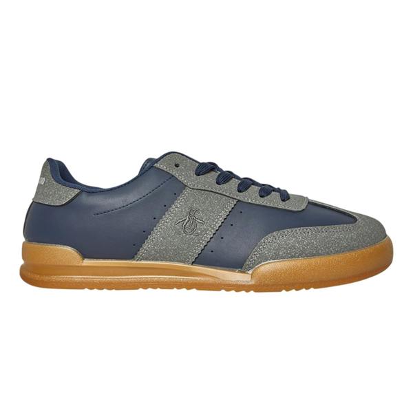 Original Penguin Mens Giovanni Panelled Trainers - Charcoal/Navy - 