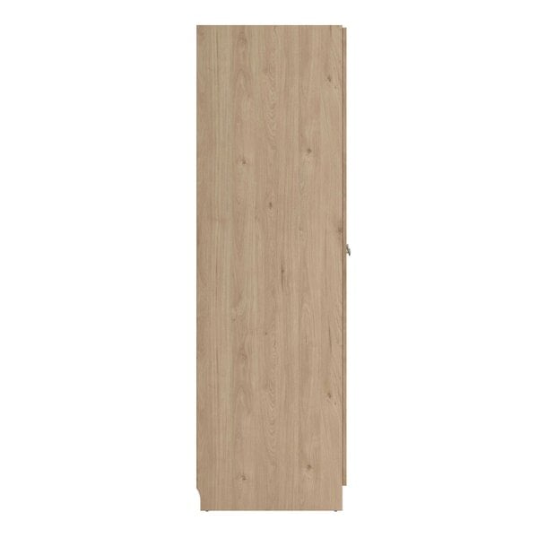 Wyld Haus Cherryfern Natural Oak Wood Wardrobe 3 Frame Doors