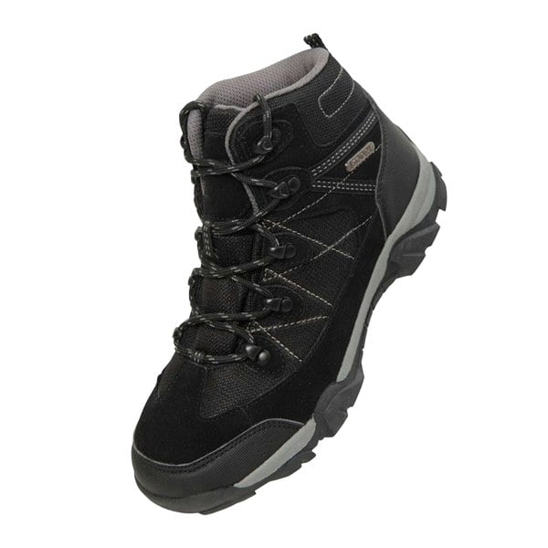 Mountain Warehouse Kids Trail Suede Walking Boots - Black