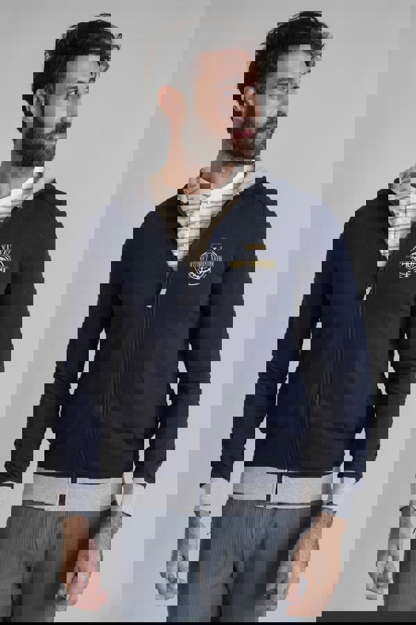 ENORSIA Men's Full Zip Contrast Hoodie