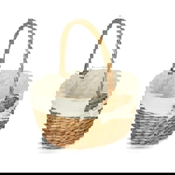 Double Steamed Oval Shopping Basket