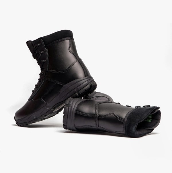 Grafters AMBUSH Unisex Waterproof Leather Work Boots Black