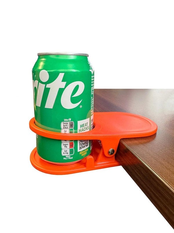 Orange Drink Holder Table Clip OLPRO