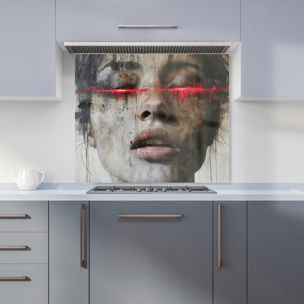 Warren Reed - Designer Abstract Face In Motion Kitchen Splashback